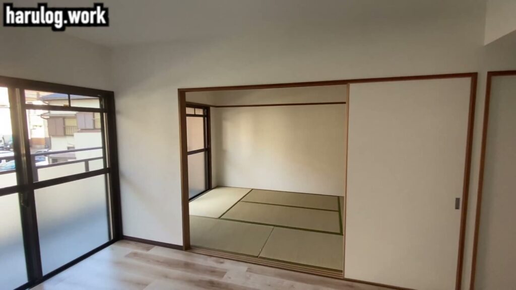 アンピール美野島 3DKの和室の引き戸