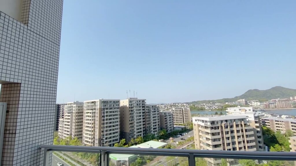 福岡県のメゾネット4LDK 4LDKの海側の眺め