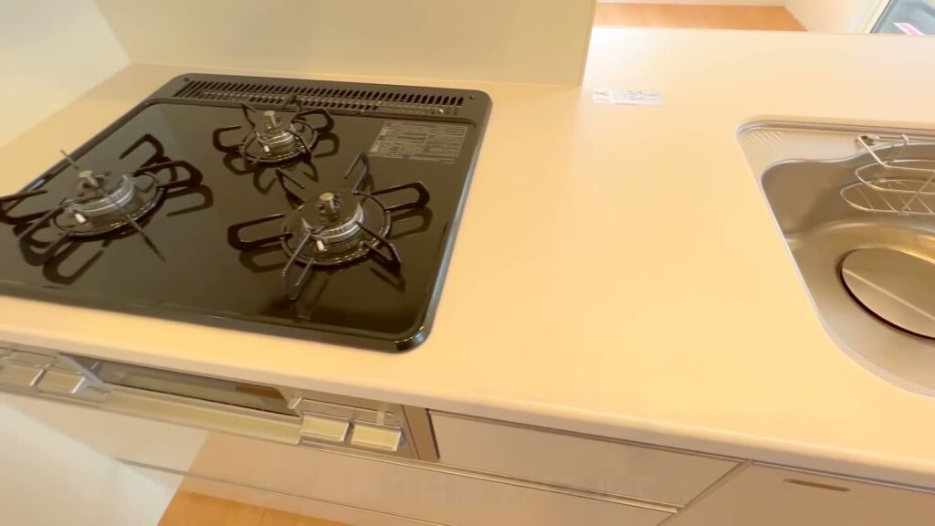広島市東区の1LDK 1LDKのコンロ