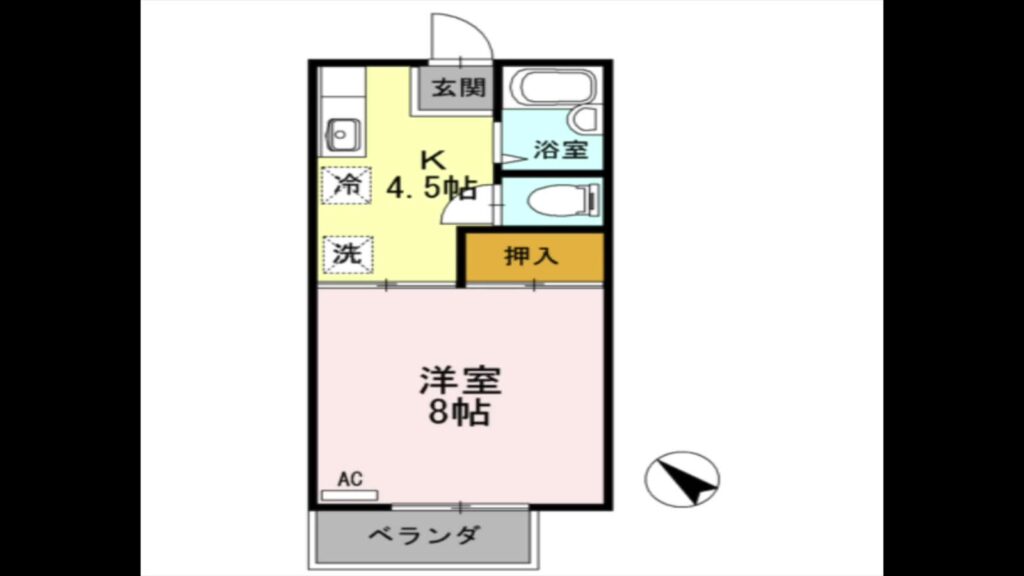 1Kの間取り図