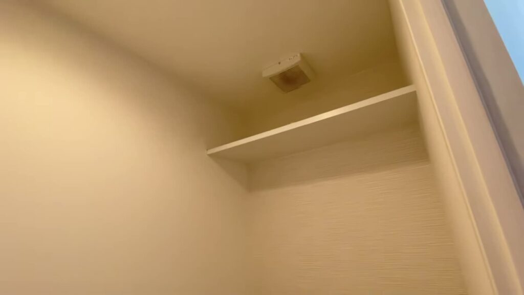 福岡県のロフト付き1K 1Kのトイレ上の棚