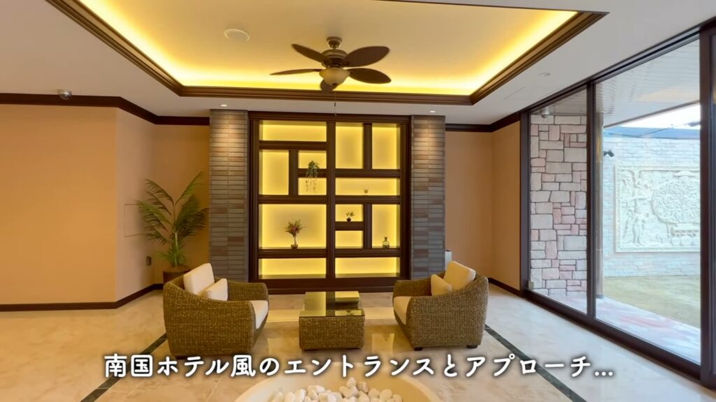 プレジオ布施ASIAN 1LDKのラウンジの壁面