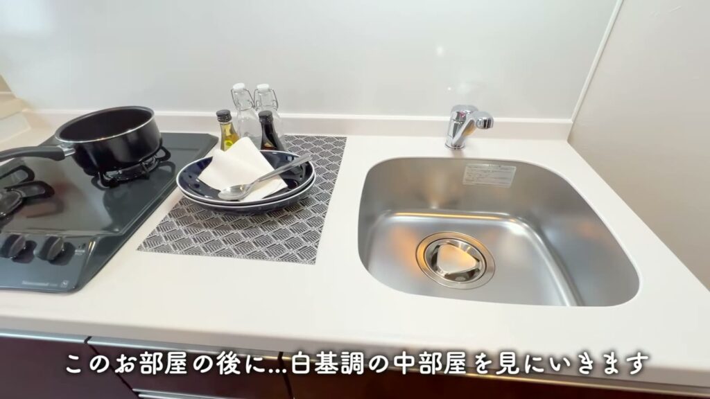 プレジオ布施ASIAN 1LDKのシンクとコンロ