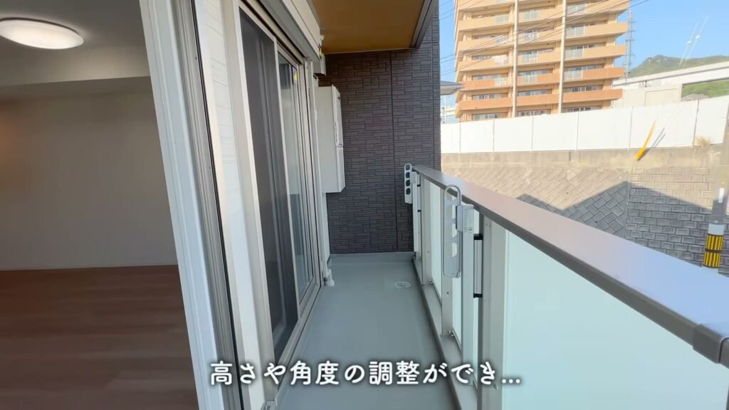 広島市東区矢賀の2LDK 2LDKのバルコニーの設備