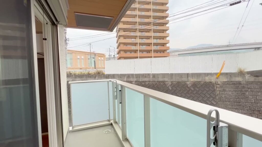 2LDKのバルコニー