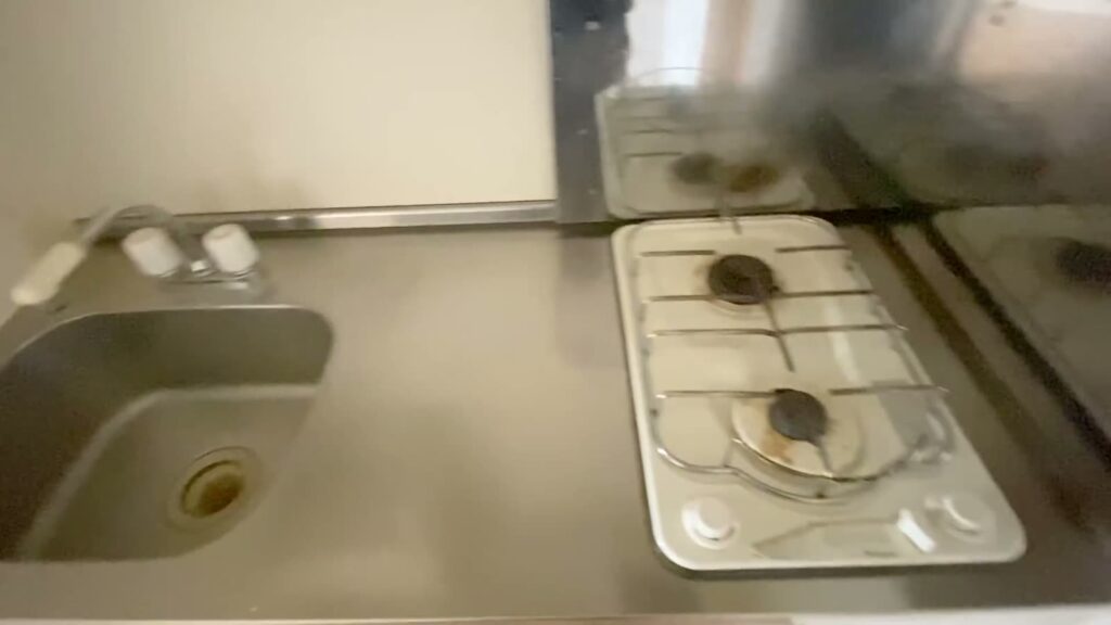 福岡県の1K 1Kのコンロ