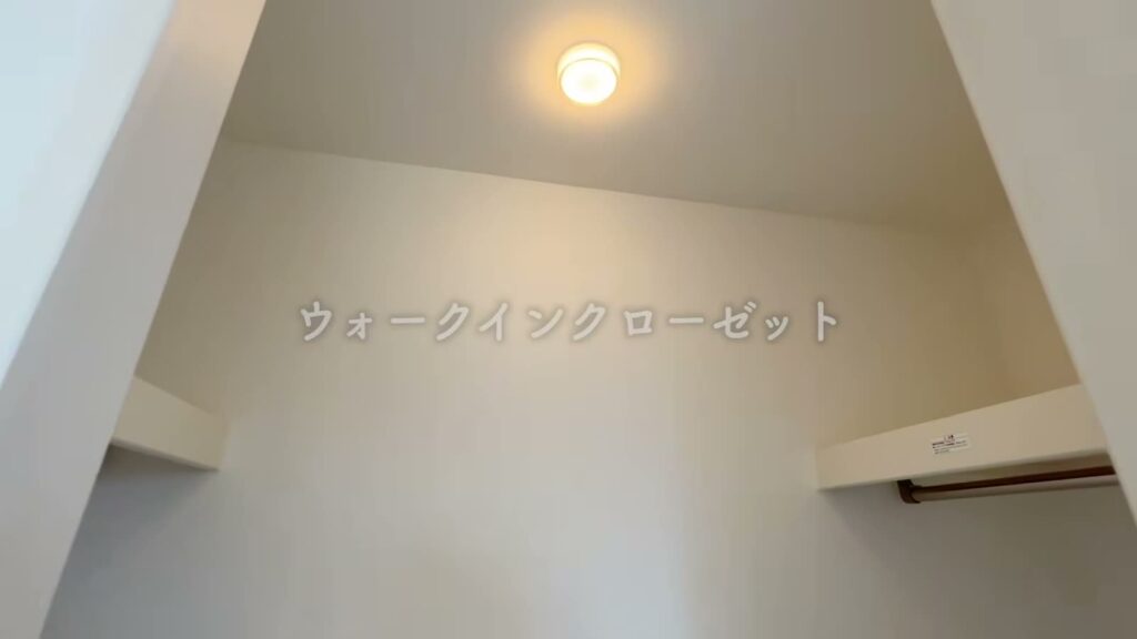 1LDKのウォークインクローゼット