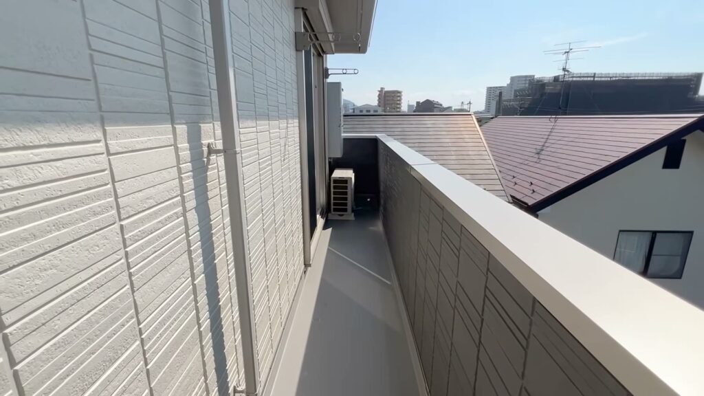 1LDKのバルコニー