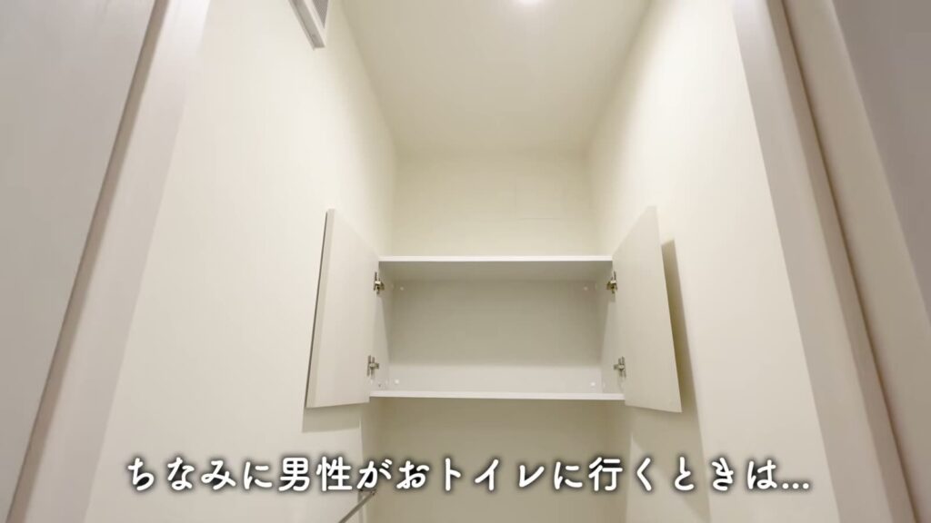 佐伯区の1LDK 1LDKのトイレの上部収納