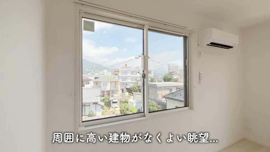 佐伯区の1LDK 1LDKの窓からの眺め