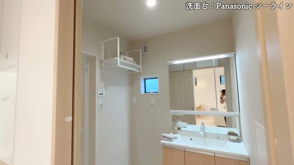 3LDK+Sの洗面所