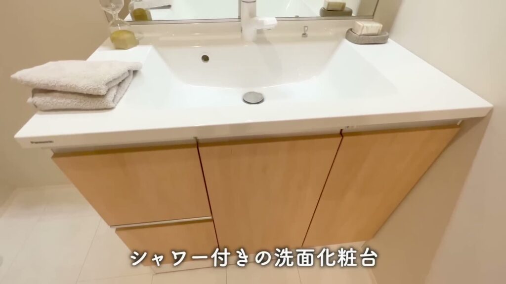 3LDK+Sの洗面台の収納