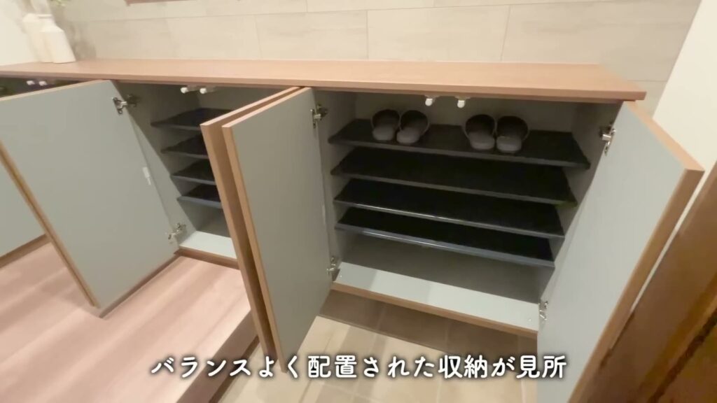 京都府宇治市の戸建て 4LDK+ロフトの靴箱の中