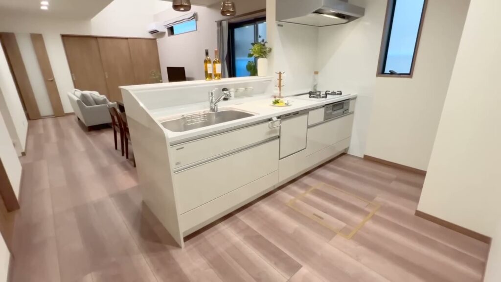 京都府宇治市の戸建て 4LDK+ロフトのキッチン
