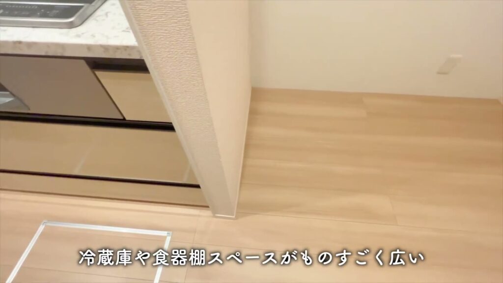 広島市南区段原の1R 1Rの冷蔵庫・食器棚の置き場