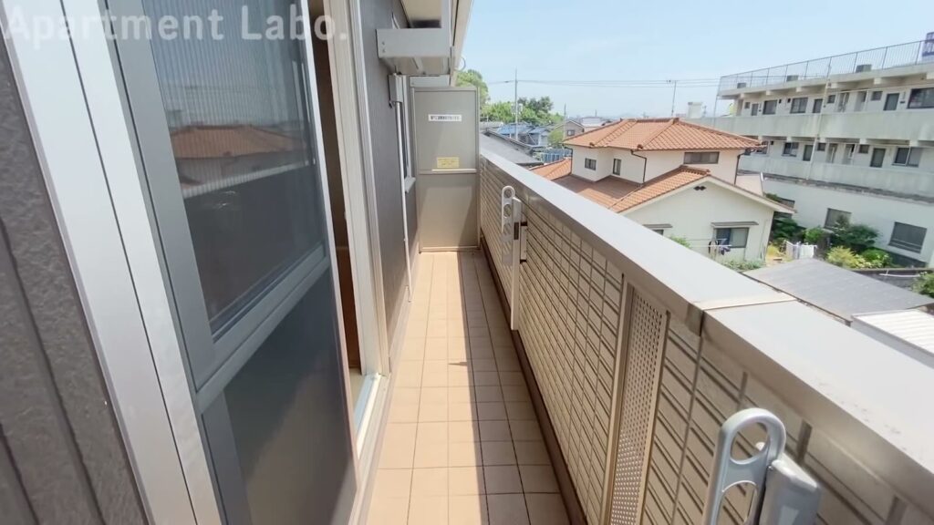福岡市の1LDK 1LDKの物干し