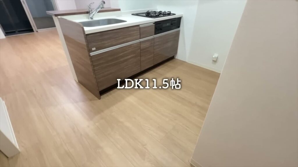 1LDKのキッチン