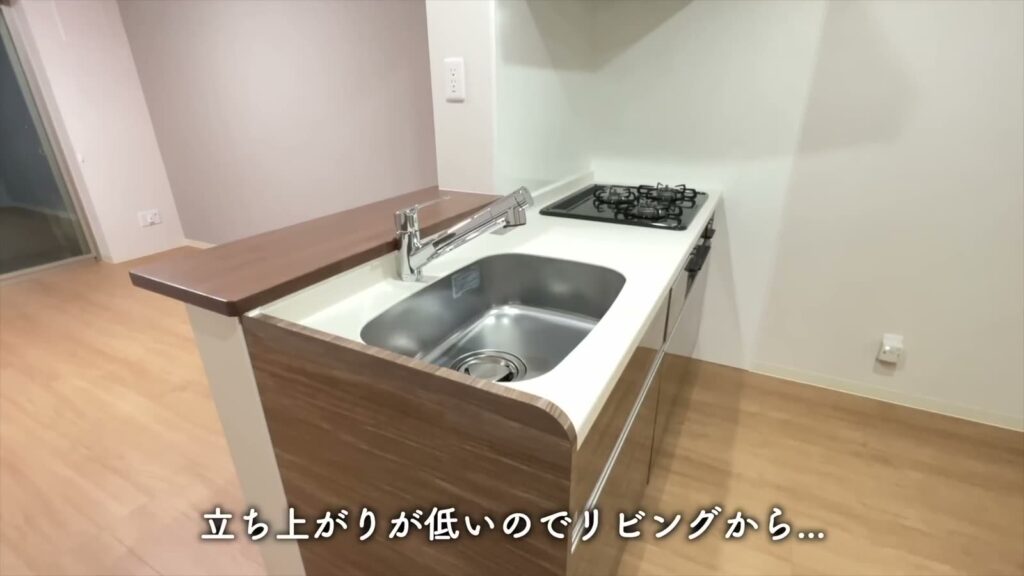 1LDKのカウンター