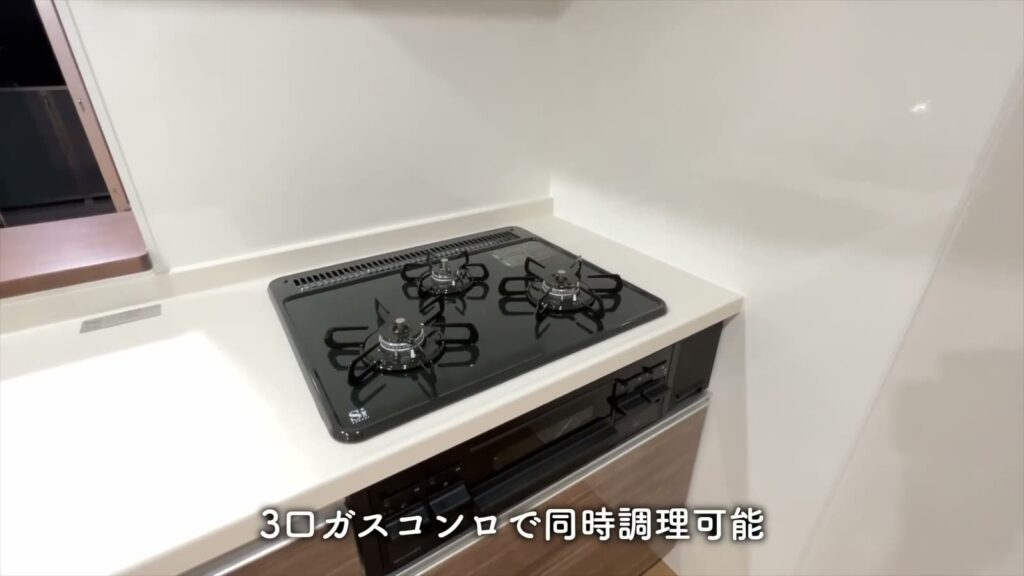1LDKのガスコンロ