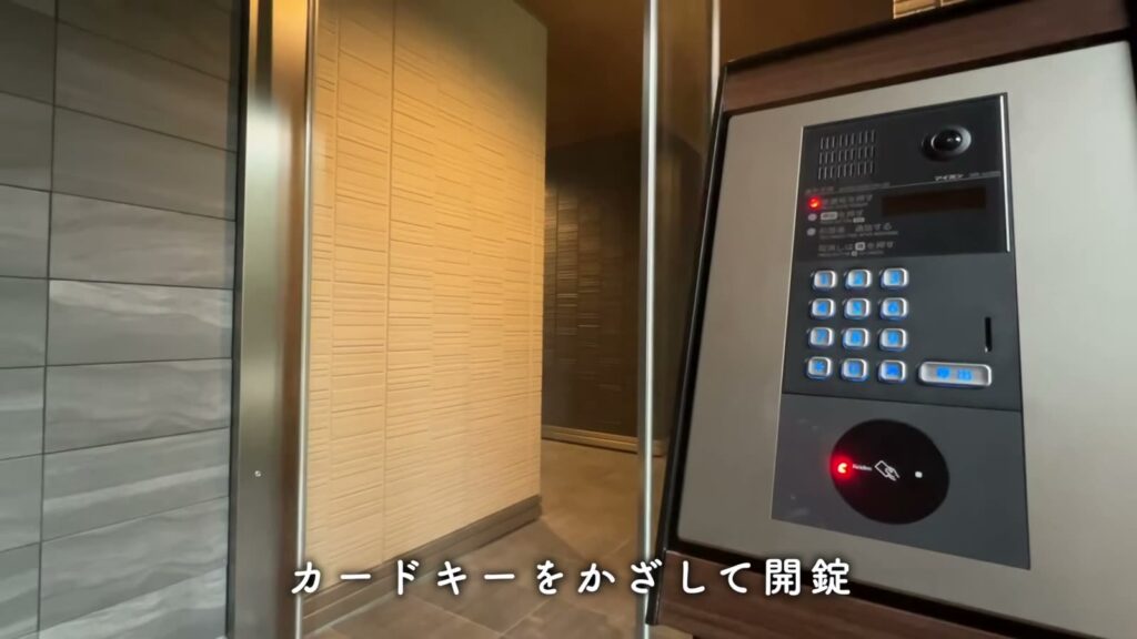1LDKのカードキーで開錠