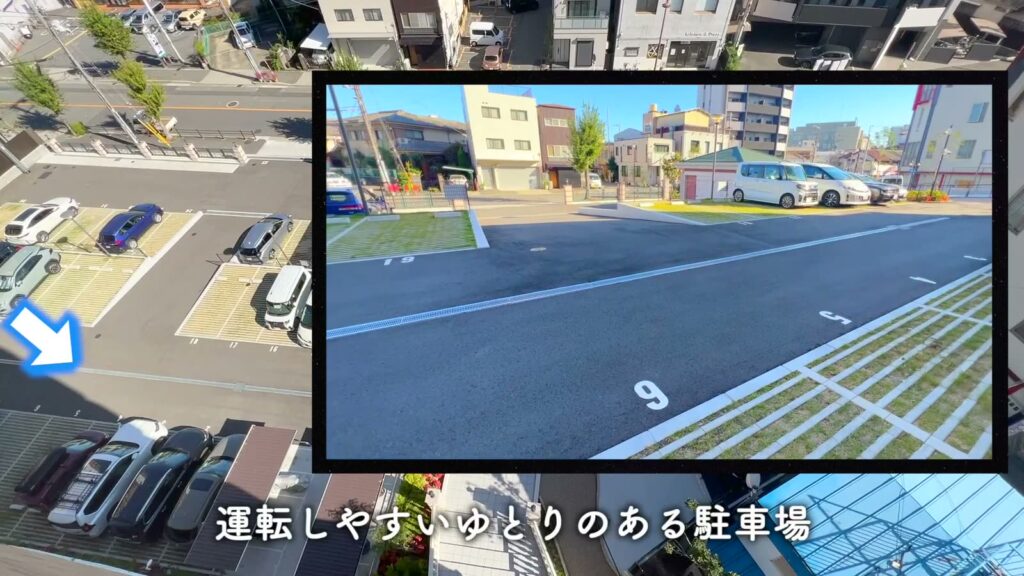 Luxe 三国駅前 1DKの駐車場
