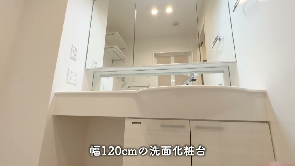 2LDKの洗面化粧台