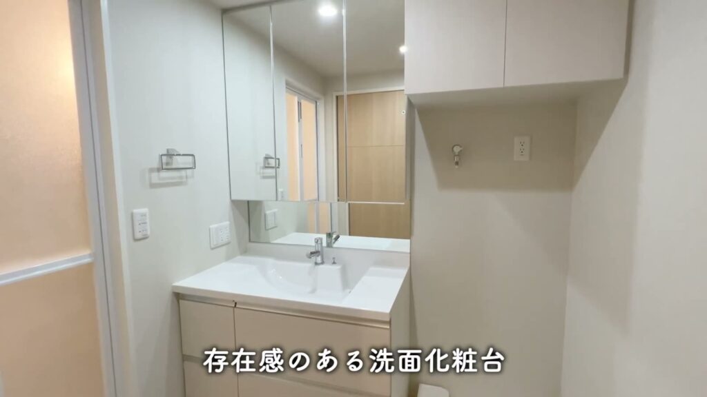 1LDKの洗面所