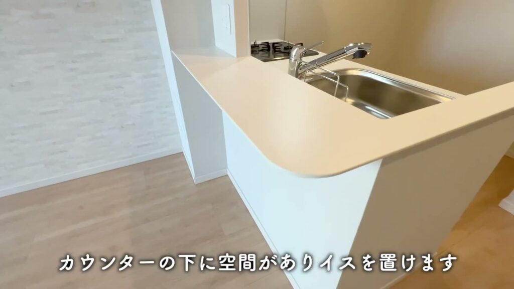 1LDKのカウンター