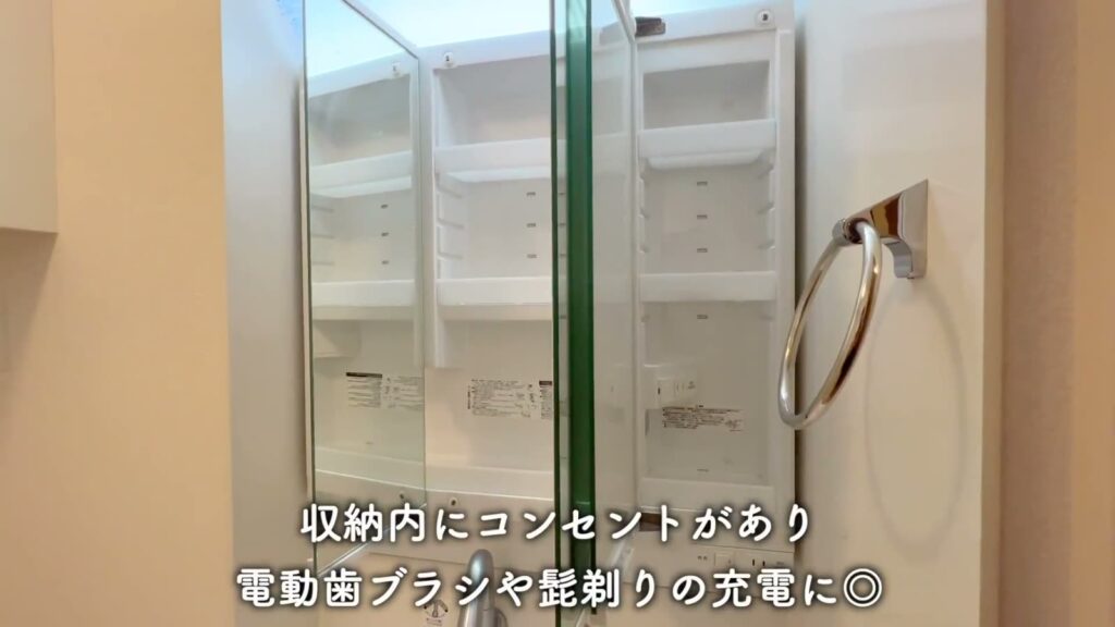 東広島市西条栄町の1LDK 1LDKの収納内のコンセント