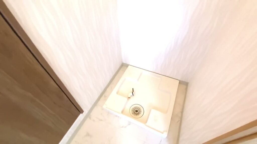 広島県の平屋 3Kの洗濯機置き場