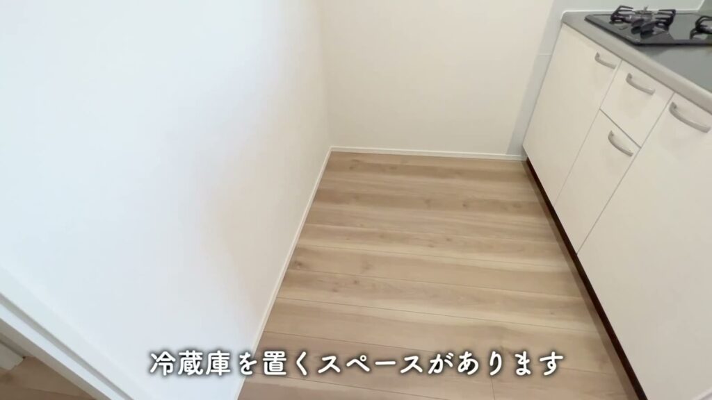 ミリアビタNo.39 1LDKの冷蔵庫スペース