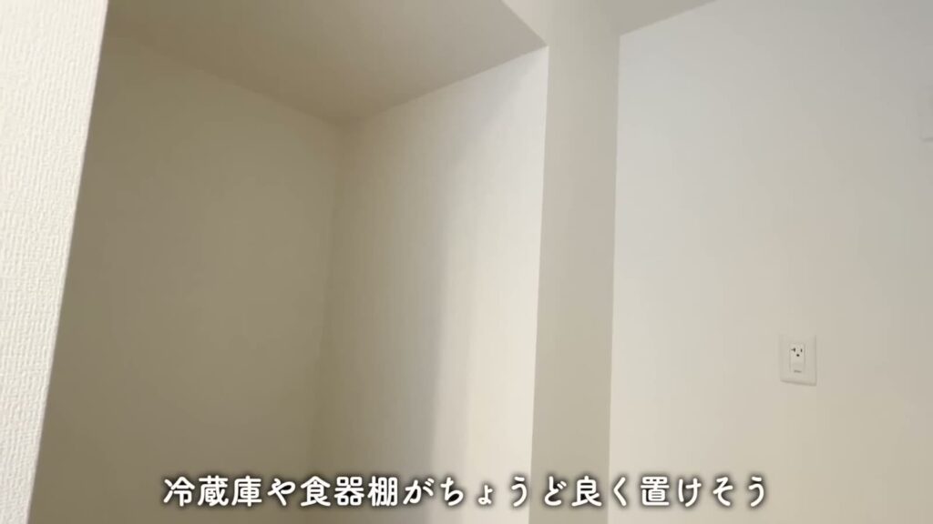 東広島市西条東北町の1LDK 1LDKのキッチンの奥