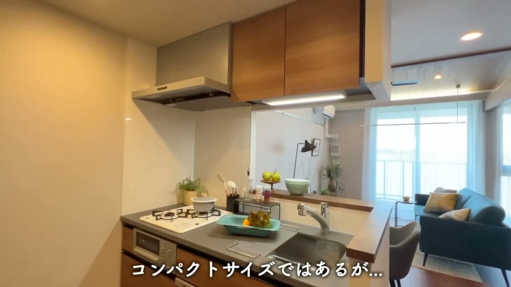 ブランシエスタ浦安 2LDK+ロフトのコンパクトなキッチン