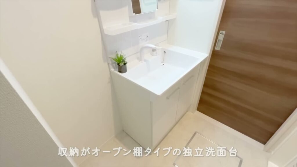東広島市西条東北町の1LDK 1LDKの洗面台