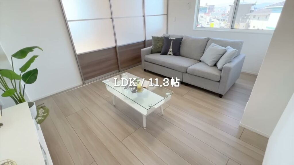 東広島市西条東北町の1LDK 1LDKのリビングダイニング