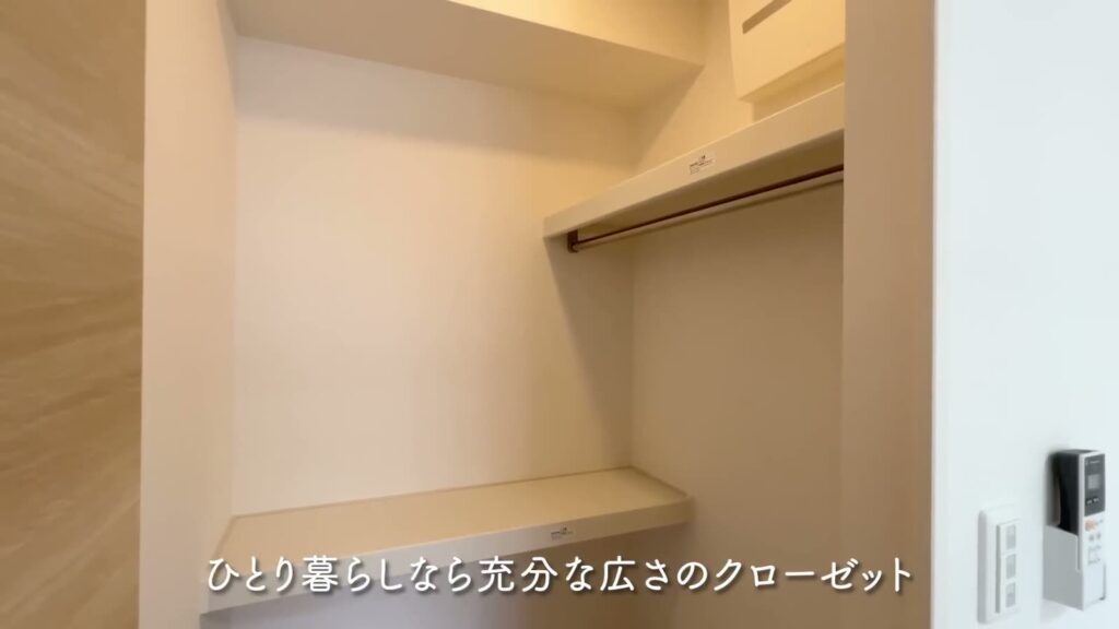 東広島市西条町の1LDK 1LDKのハンガーパイプ