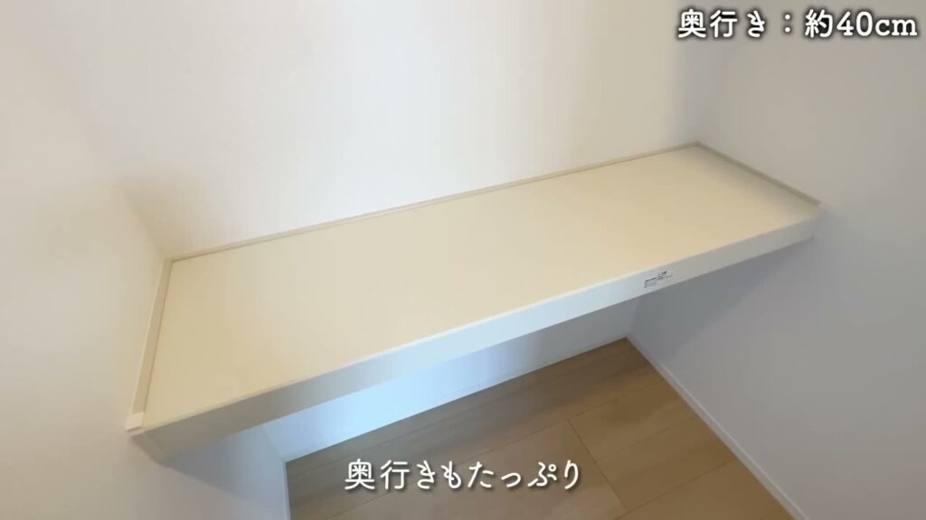 東広島市西条町の1LDK 1LDKの棚の奥行き