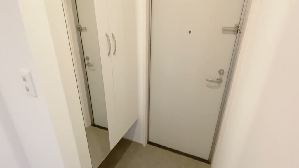 広島県の賃貸アパート 1LDKのシューズボックス