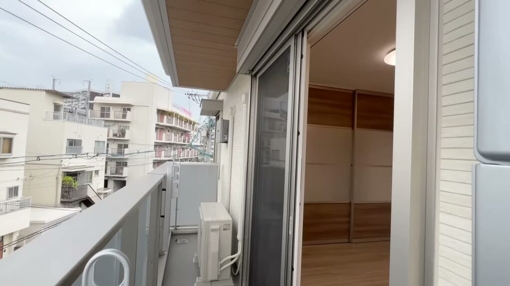 白島北町の1LDK 1LDKのバルコニー
