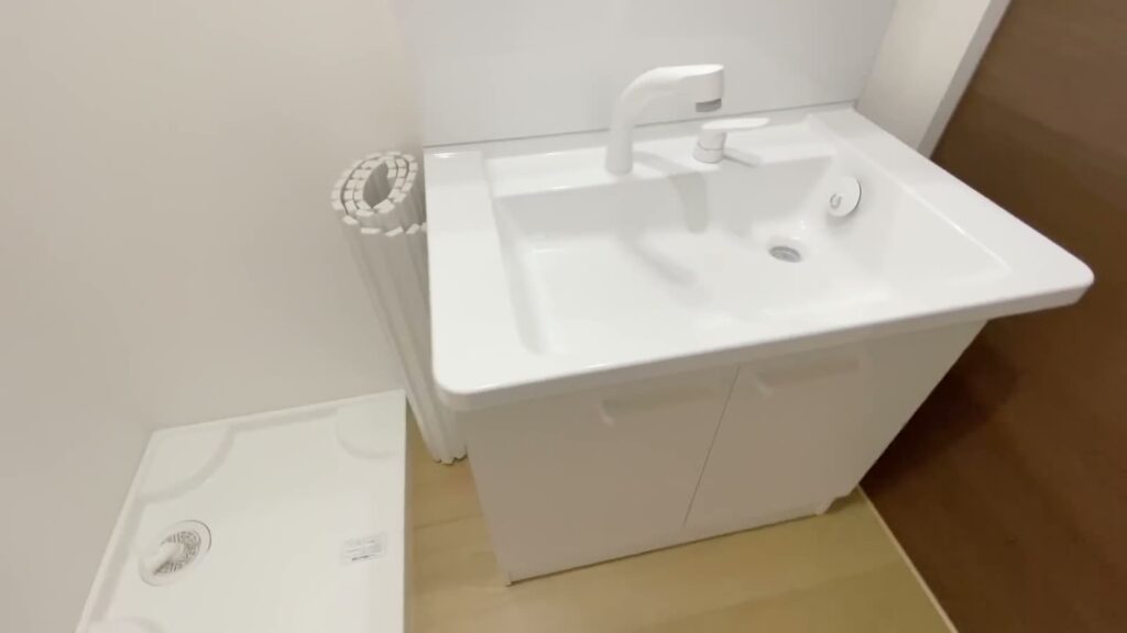 広島県の1LDK 1LDKの洗面台