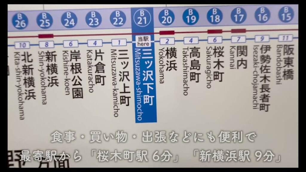 TAPETUM横濱 1Kの路線図