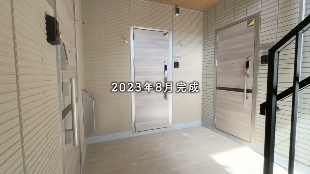 広島市南区東霞町の1LDK 1LDKの玄関前