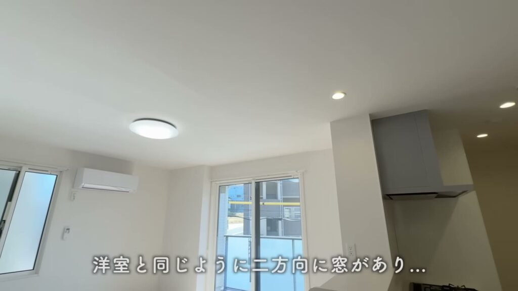 広島市南区東霞町の1LDK 1LDKの天井の照明