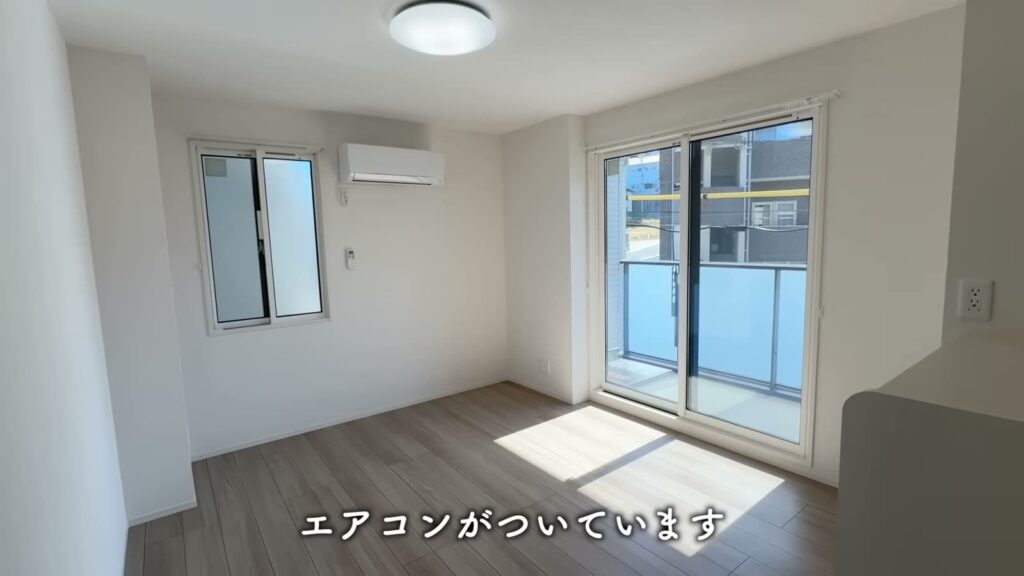広島市南区東霞町の1LDK 1LDKのエアコン