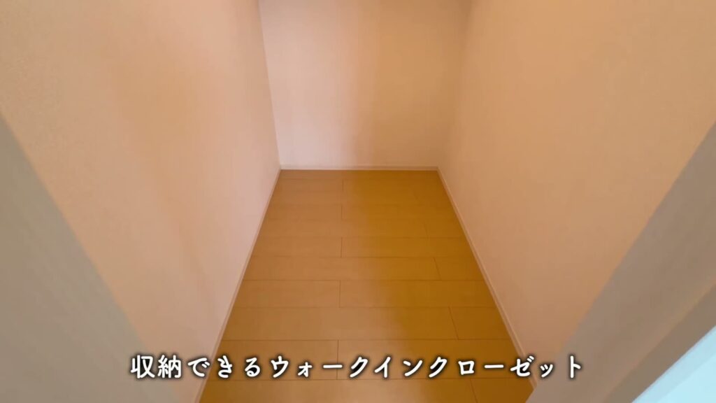 2LDKのウォークインクローゼット