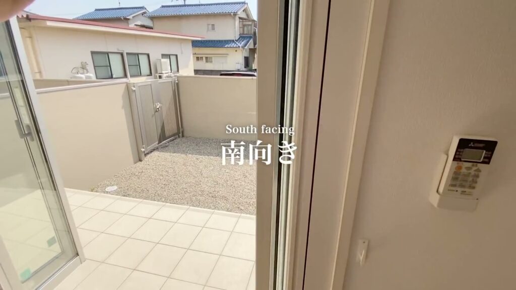 福山市の1LDK 1LDKの南向きの庭