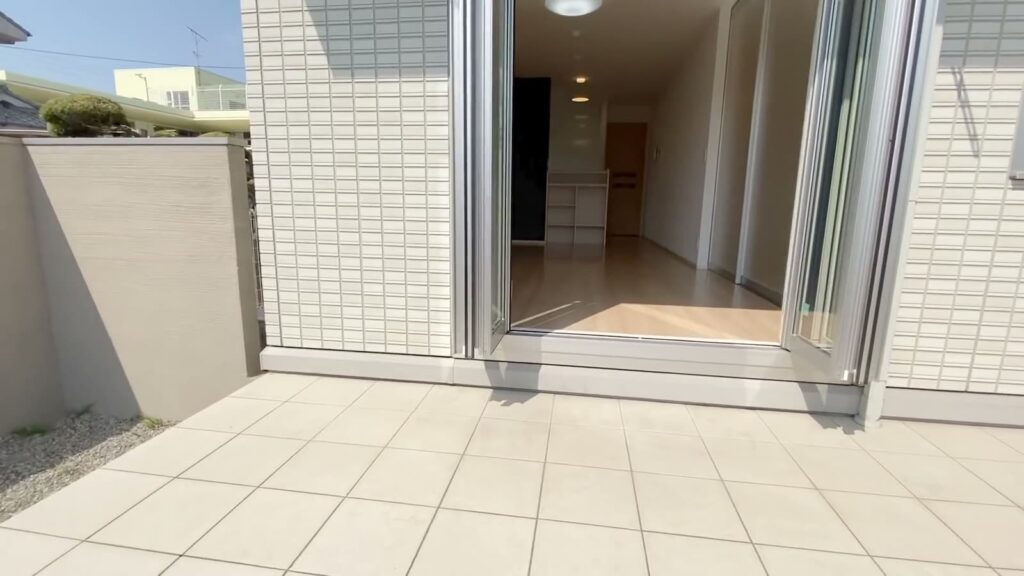 福山市の1LDK 1LDKのテラス