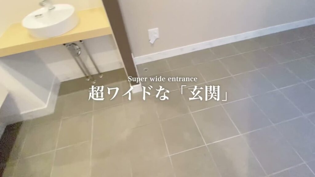 福山市の1LDK 1LDKの玄関の洗面台