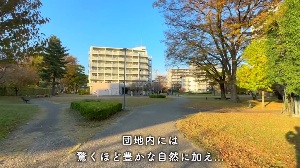 ひばりが丘パークヒルズ 2DKの団地内の緑道