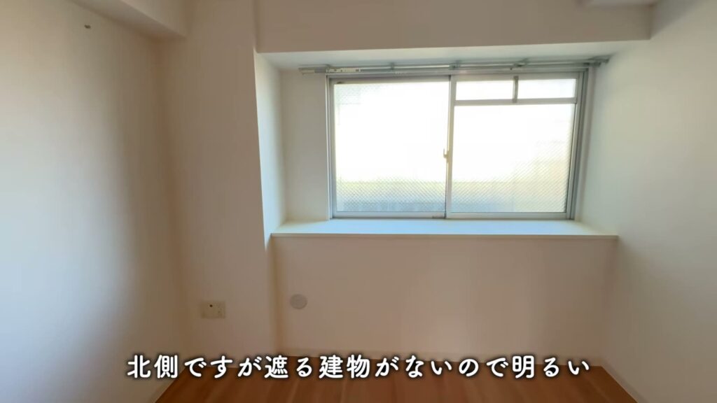 ひばりが丘パークヒルズ 2DKの北向きの窓
